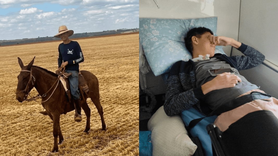 Adolescente baleado acidentalmente pelo patrão fica paraplégico
