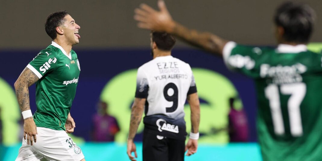 Em noite de uruguaios, Palmeiras vence clássico com Corinthians
