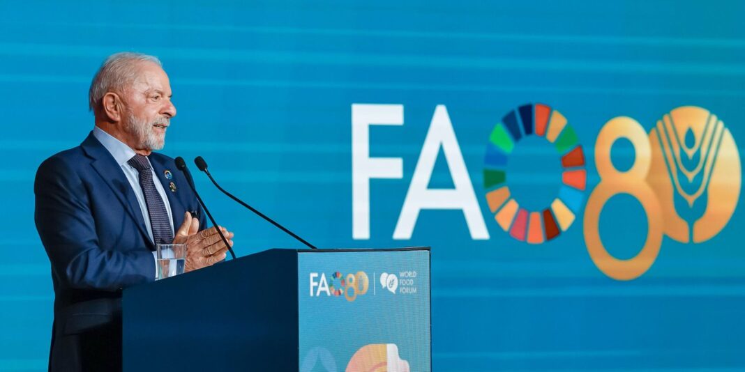 Fome é irmã da guerra e inimiga da democracia, diz Fome é irmã da guerra e inimiga da democracia, diz Lula