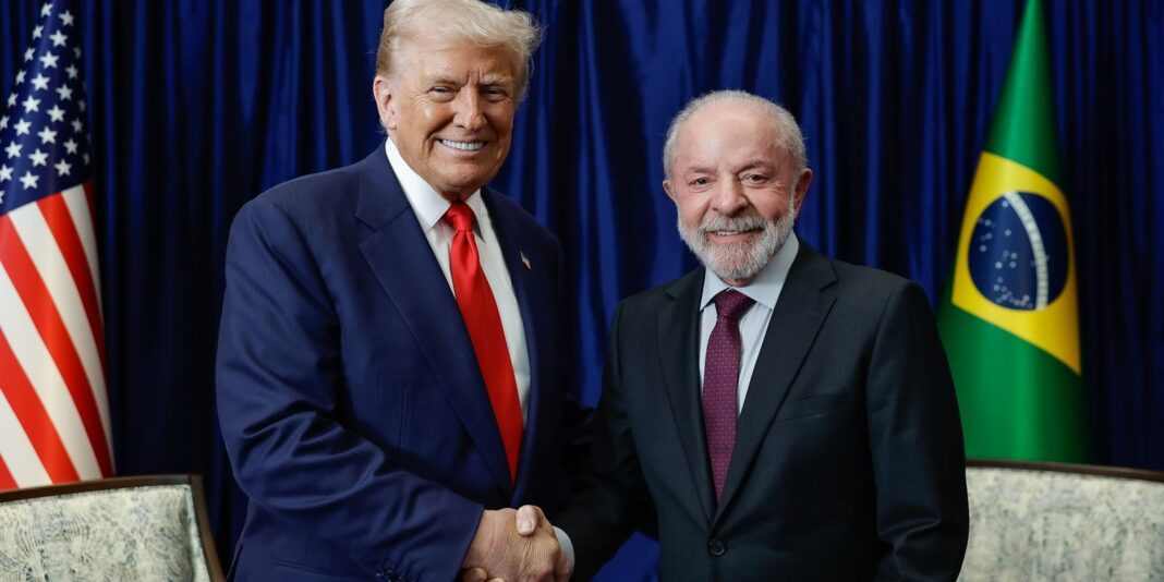 Trump registra encontro com Lula em sua rede social Trump registra encontro com Lula em sua rede social