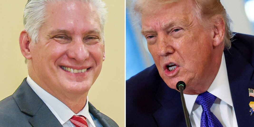 Trump faz ameaças a Cuba e presidente Miguel Diaz-Canel reage
