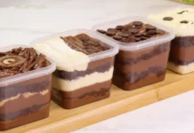 Bolo no pote de chocolate cremoso que mais vende hoje