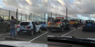 Engavetamento Com Quatro Veículos Trava O Trânsito Na Av. Paralela Engavetamento Com Quatro Veículos Trava O Trânsito Na Av. Paralela