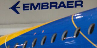 Embraer registra aumento de 22% em pedidos no primeiro trimestre