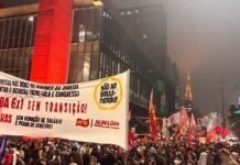 Ato na Avenida Paulista pede fim da escala 6×1