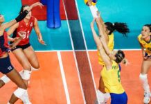Brasil é superado pelos Estados Unidos por 3 a 0 no vôlei feminino Brasil é superado pelos Estados Unidos por 3 a 0 no vôlei feminino
