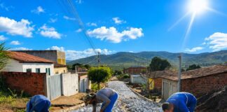 Obras de pavimentação da Alameda das Umburanas avançam e reforçam investimentos em infraestrutura em Itaberaba