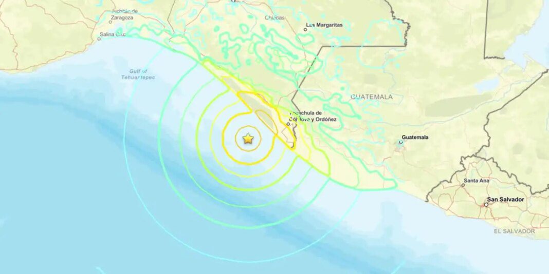 Terremoto de magnitude 7,4 atinge Puerto Madero, não o México
