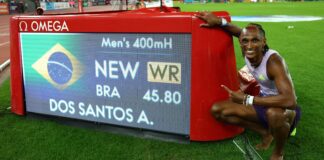 Alison dos Santos quebra recorde mundial dos 400m com barreiras Alison dos Santos quebra recorde mundial dos 400m com barreiras
