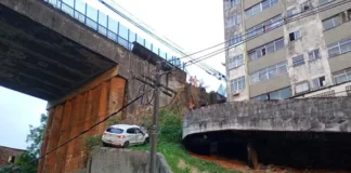 Após Carro Despencar De Viaduto, Codesal Aciona Reparos Em Estrutura No Ogunjá Após Carro Despencar De Viaduto, Codesal Aciona Reparos Em Estrutura No Ogunjá