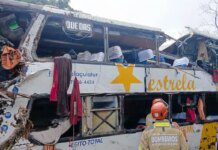 Ônibus tomba em Petrópolis e deixa 8 mortos e 20 feridos