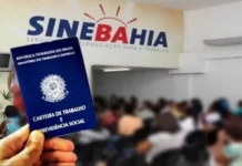 SineBahia abre vagas de emprego em Salvador, RMS e interior nesta quinta-feira (17/09)