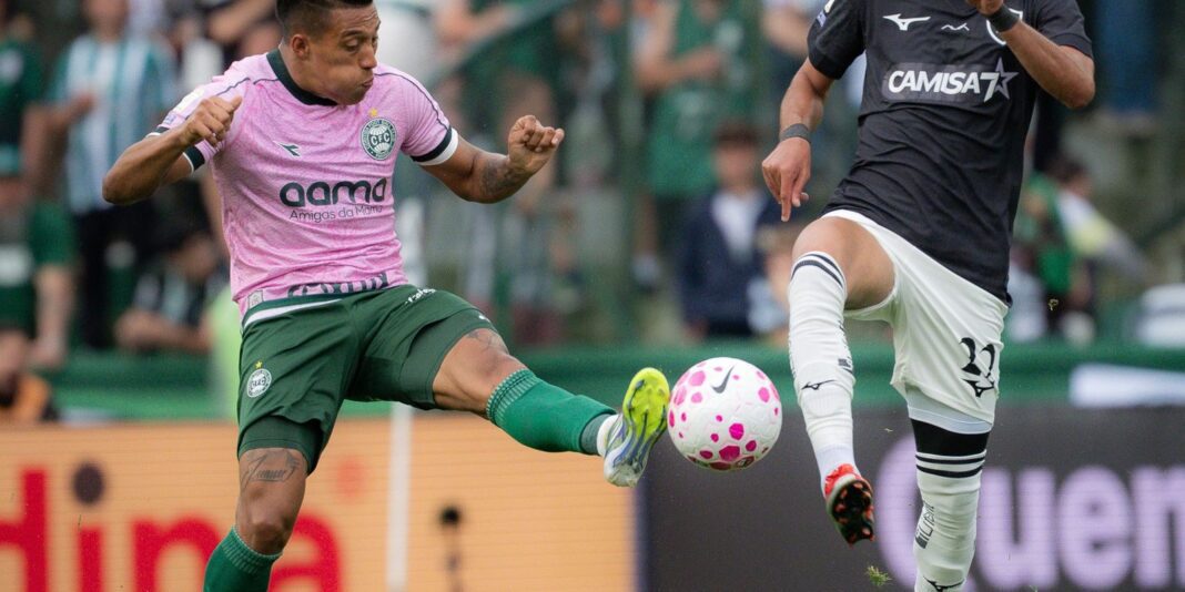 Coritiba e Botafogo empatam e mantêm jejum de vitórias no Brasileirão