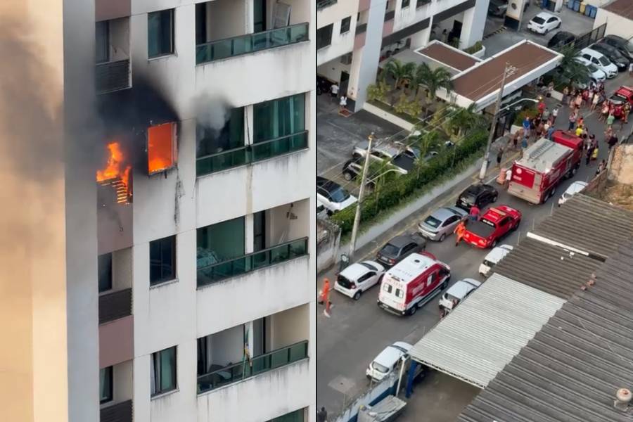 Fogo Em Prédio Assusta Moradores Em Bairro De Salvador Fogo Em Prédio Assusta Moradores Em Bairro De Salvador