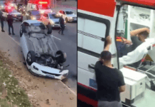 Homem Capota Carro Após Perde O Controle Na Avenida Centenário Homem Capota Carro Após Perde O Controle Na Avenida Centenário
