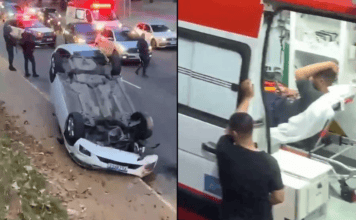 Homem Capota Carro Após Perde O Controle Na Avenida Centenário Homem Capota Carro Após Perde O Controle Na Avenida Centenário