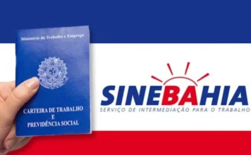 SineBahia abre vagas de emprego em Salvador, RMS e interior nesta Quinta-feira (08/10)